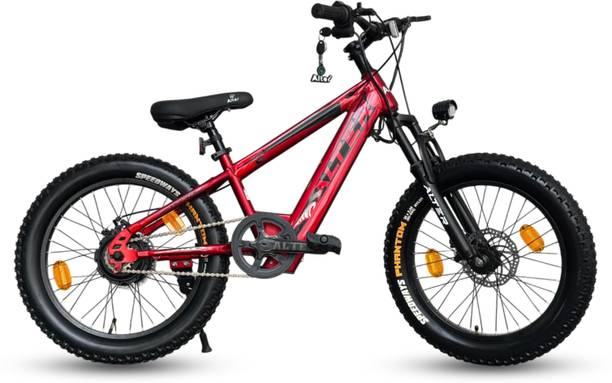 ALTER 20" HANZOR KIDS ELECTRIC CYCLE, 95% PRE-ASSEMBLED WITH CHARGER (RED & BLACK) 20 inches Single Speed Lithium-ion (Li-ion) Electric Cycle