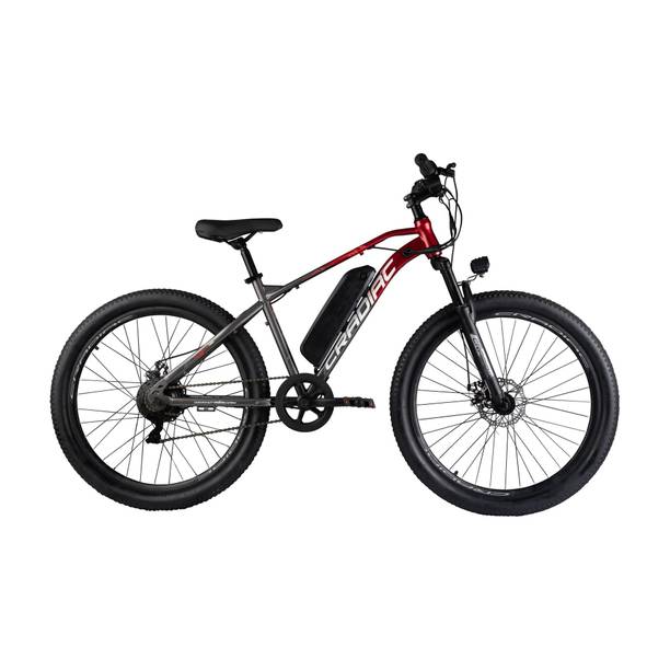 CRADIAC ATLUS ELECTRIC RED 7 SPEED|FRONT SUSPENSION|7.8AH BATTERY|DUAL DISC BRAKE 27.5 inches 7 Gear Lithium-ion (Li-ion) Electric Cycle