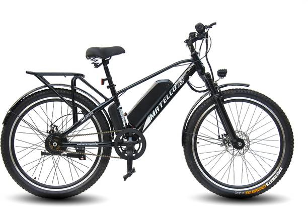 MATELCO ULTRA EA IBC26 WITH CARRIER AND STEEL MUDGAURD BLACK 26 inches Single Speed Lithium-ion (Li-ion) Electric Cycle