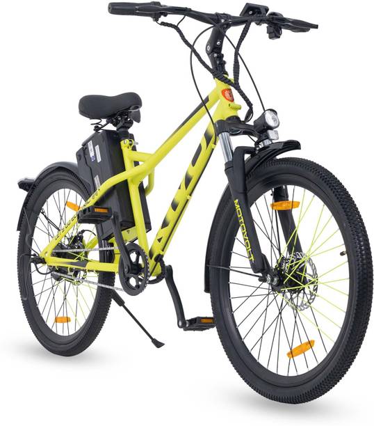 Motovolt Kivo Standard Mid Range Neon Satin 26 inches Single Speed Lithium-ion (Li-ion) Electric Cycle