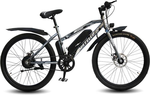 MATELCO UNISEX 7.5AH BATTERY TYRE 26 inches Single Speed Lithium-ion (Li-ion) Electric Cycle