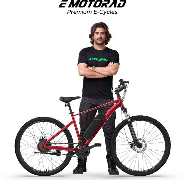 EMotorad X1_Red 27.5 inches सिंगल स्पीड Lithium-ion (Li-ion) इलेक्ट्रिक साइकिल