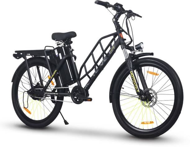 Motovolt Hum Standard Mid Range Black 26 inches Single Speed Lithium-ion (Li-ion) Electric Cycle