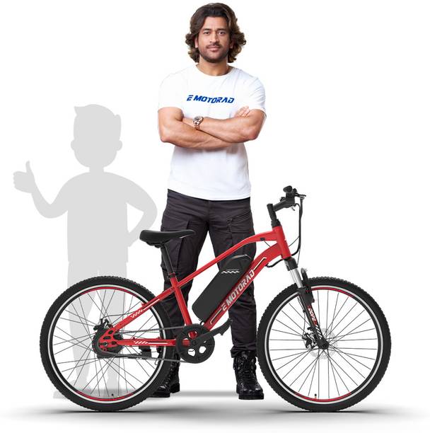EMotorad Dope Kids ElectricCycle with 5.2Ah Li-Ion Remove Battery|High Tensile Steel 24 inches Single Speed Lithium-ion (Li-ion) Electric Cycle