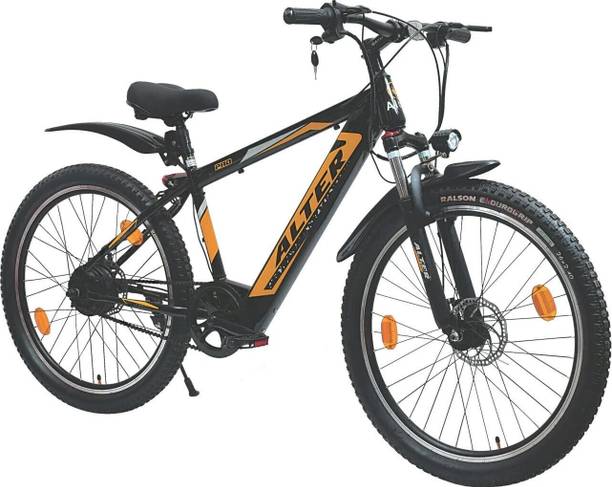 ALTER 26" 001 PRO MODEL ELECTRIC CYCLE, 95% PRE- ASSEMBLED (BLACK & GOLDEN) 26 inches Single Speed Lithium-ion (Li-ion) Electric Cycle