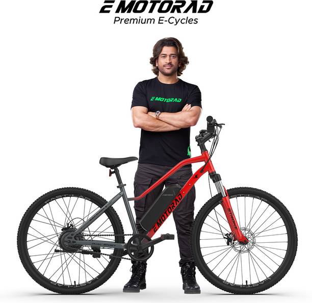 EMotorad X2 Red 27.5 inch 5.2 aH 27.5 inches Single Speed Lithium-ion (Li-ion) Electric Cycle