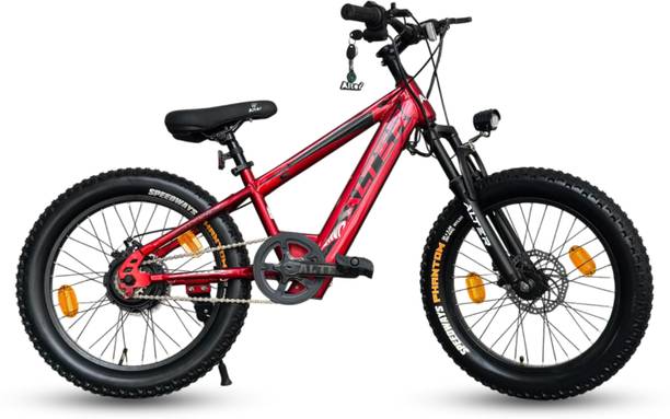 ALTER 20" HANZOR KIDS ELECTRIC CYCLE, 95% PRE-ASSEMBLED WITH CHARGER (RED & BLACK) 20 inches Single Speed Lithium-ion (Li-ion) Electric Cycle