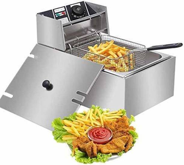ShoppersHub PNQ 8 litres Single Gross (6 litres Nett) 2500W Multipurpose Electric Deep Fryer 8 L Electric Deep Fryer