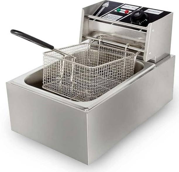 DIGICOP Chef Electric Deep Fryer 6 Litre Stainless Steel, Silver 6 L Electric Deep Fryer