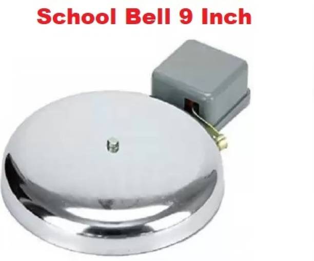 Mossel 9 Inch Best Quality Strong School Gong Bell/ Electric Bell with Loud sound Wired Door Chime