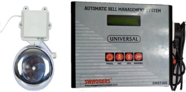 SWAGGERS Automatic Period Bell System with 4 Inch Bell for Schools, Colleges Wired Door Chime