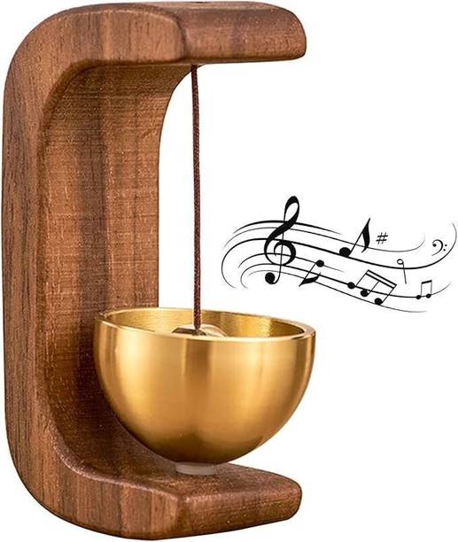 HVG TRADERS Magnetic Door Chime Bell, Wooden Shopkeepers Bell for Door Opening Wireless Door Chime