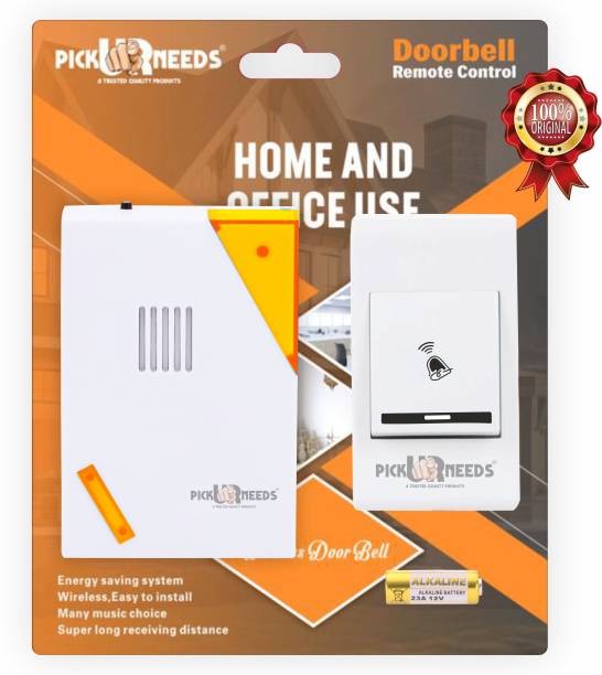 Pick Ur Needs Wireless Door Bell For Home And Office With 32 Multiple Ringtone Wireless Door Chime