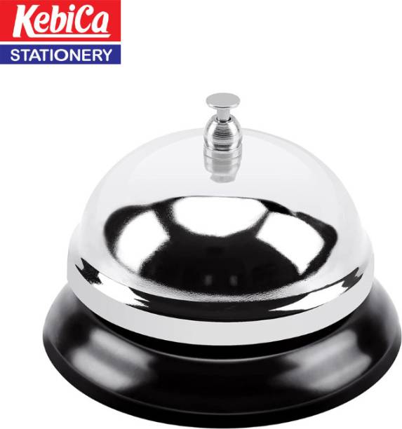 Kebica Silver Non Electric Calling Bell for Government Office, Clinic, Bank Clerk Wireless Door Chime