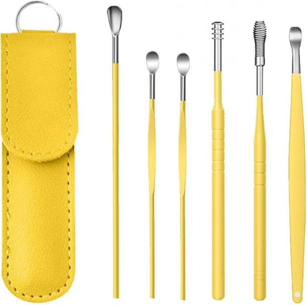 Taxila 6 Pcs 6 Pcs Ear Cleaning Tools kit (Yellow) Electric Ear Cleaner