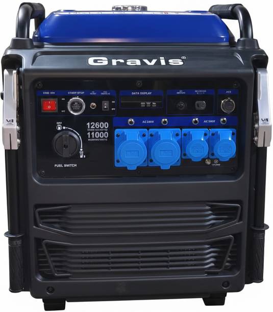 GSCPT GRAVIS GH15000ISAT 13.5KVA PETROL 3 PHASE GENERATOR 2.2L PER HR 550CC ENGINE 13500 W 0 Electric Generator