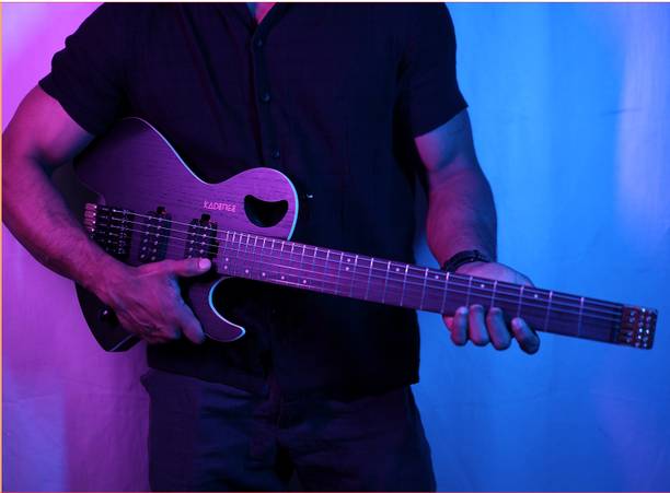 KADENCE Headless Electric Guitar HL01, Lightweight Alinco H-H Pickup Solid Body Electric Guitar