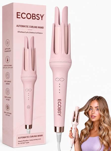 ECOBSY Automatic Hair Curler Effortless Hair Styling with Adjustable Temperature Electric Hair Curler