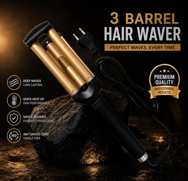SDMS 2022 Barrel Hair Waver for Women|Triple Barrel Hair Crimper & Hair Styling Tool| Electric Hair Curler