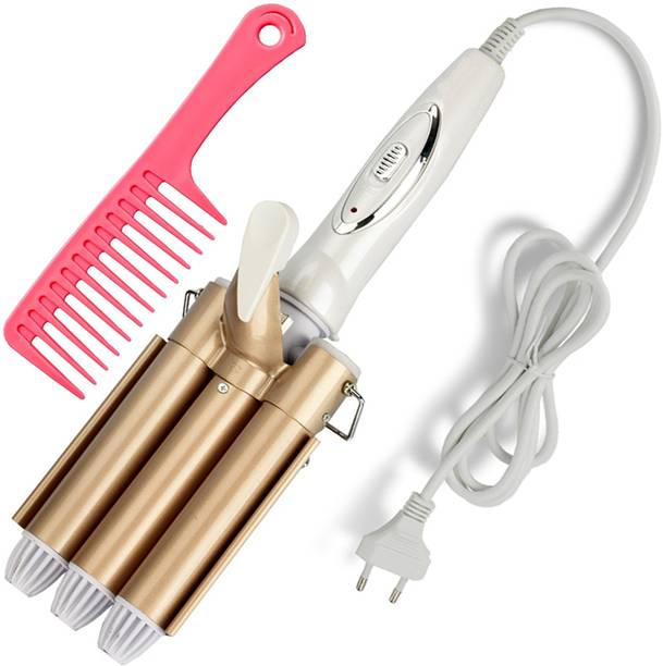 QGS R2 Ceramic Coated Curling Maker Iron Rod Tangle-Free Hair Styler Tool Frizz-Free Electric Hair Curler
