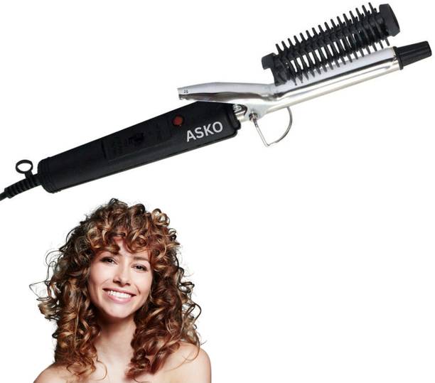 ASKO Hair Curler 471B | Soft Shiny Curls | Temperature Adjustable Styling Wand Electric Hair Curler