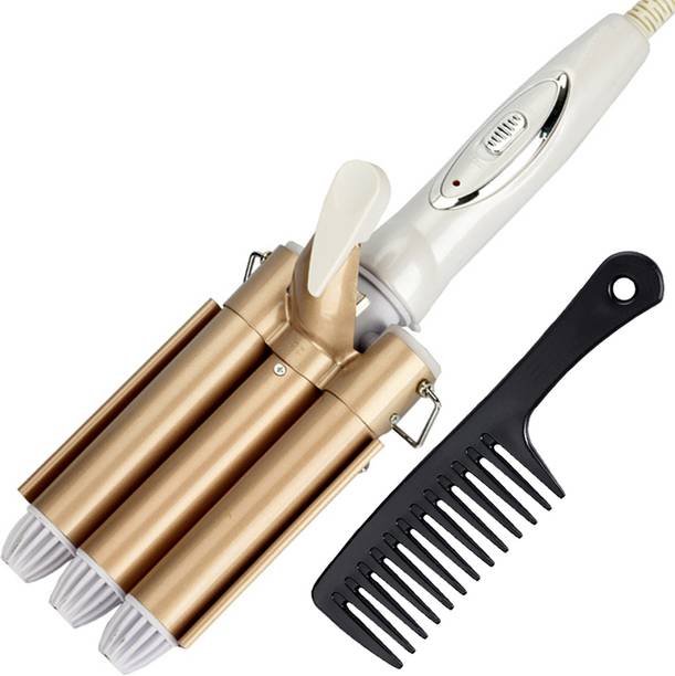 QGS Professional C Frizz-Free Ceramic Anti-Static Tangle-Free Curling Maker Iron Rod Electric Hair Curler