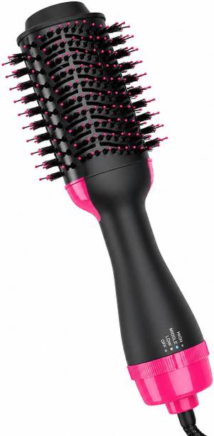 SWIREUK 4-in-1 Ionic Blow Dryer Brush & Styler for Straightening, Curling Hot Air Brush Electric Hair Curler
