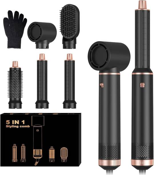 MOONLIGHT ENTERPRISE 5 in 1 Hair Styler with Curling Wand Electric Hair Curler