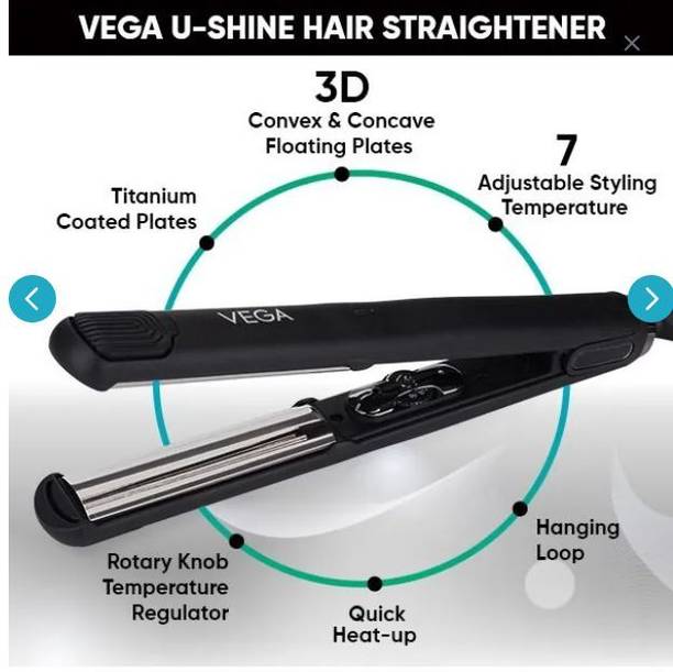 VEGA U-Shine Hair Straightener-VHSH-37 Electric Hair Curler