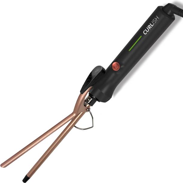 CURLISH Ease Curl With Hair Curler Wand For Women-[Inbuilt Clamp Hair Curling Chopstick] Electric Hair Curler