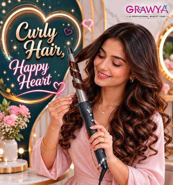 Professional Grawya Hair Curler For Women- Hair Curling Chopstick, Hair Style Without Damage Electric Hair Curler