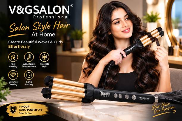 SDMS VG SALON VG-078 Professional Ceramic Double Pro Hair Curler Electric Hair Curler