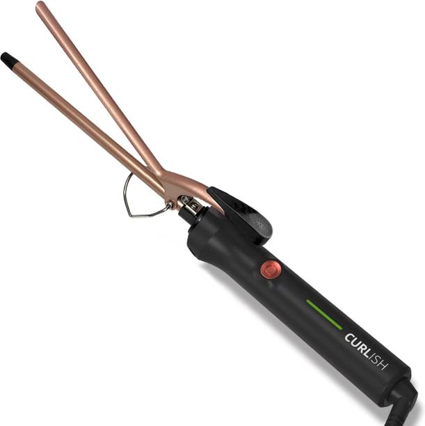 CURLISH Professional Hair Curler For Women- [Inbuilt Clamp Hair Curling Chopstick] Electric Hair Curler