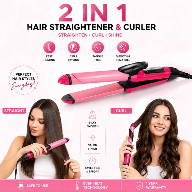 shivaura 2 IN 1 HAIR STREIGHTENER FOR WOMEN | HAIR MACHINE UNDER 500Rs| HAIR CURLER Electric Hair Styler