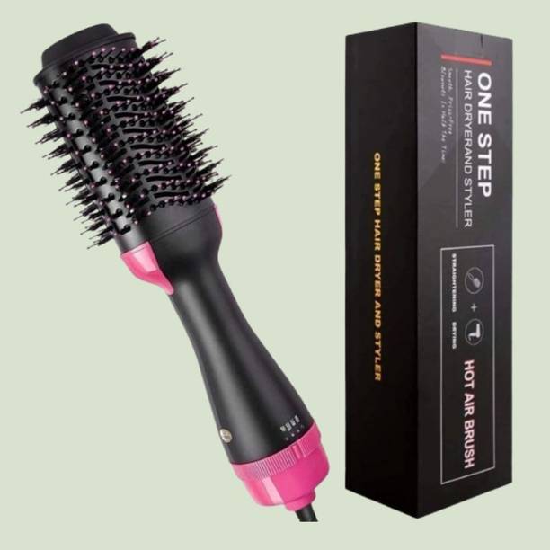RAVYAENTERPRISES Hot Air Brush for Hair Drying Straightening and Curling Electric Hair Styler
