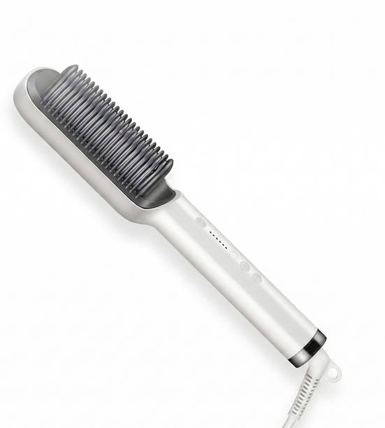 Vibrona Professional Heated Hair Brush for Straightening Curly and Wavy Hair Easily Electric Hair Styler