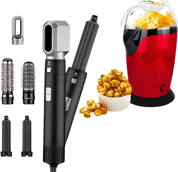 Elevea Combo C88 5-in-1 Hot Air Styler & Popcorn Machine 15 YEARS WARRANTY Electric Hair Styler
