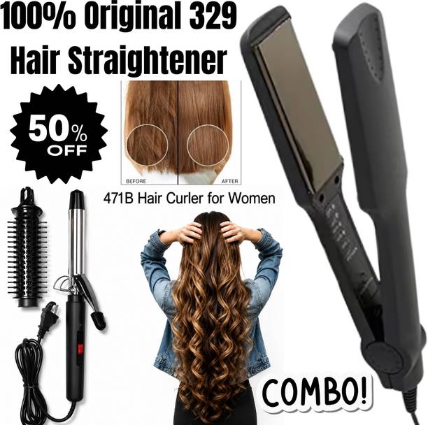 ZnoTech Electric Hair Straightener & Curler 2-in-1, Z51 Electric Hair Styler