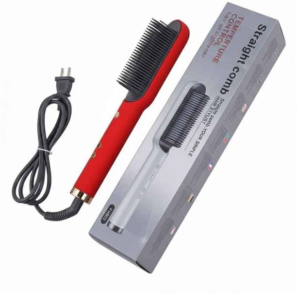 Frinzoo Hair Straightening Brush with Anti Static Ionic Feature Electric Hair Styler