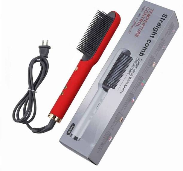 Frinzoo Lightweight Hair Straightening Comb with Quick Heat Electric Hair Styler