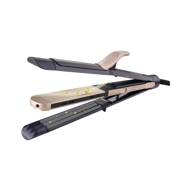 VEGA VHSCC-08 Ionic 3 in 1 Hair Styler: Straightener, Curler & Crimper Electric Hair Styler