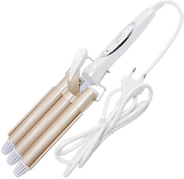 Crostal New Hair Styler Iron Ceramic Triple Barrel Curler Hair Straightener Electric Hair Styler