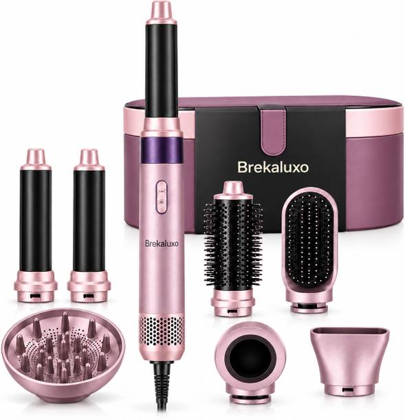 Brekaluxo All in One Hot Air Brush Hair Dryer and Curler for Women Electric Hair Styler