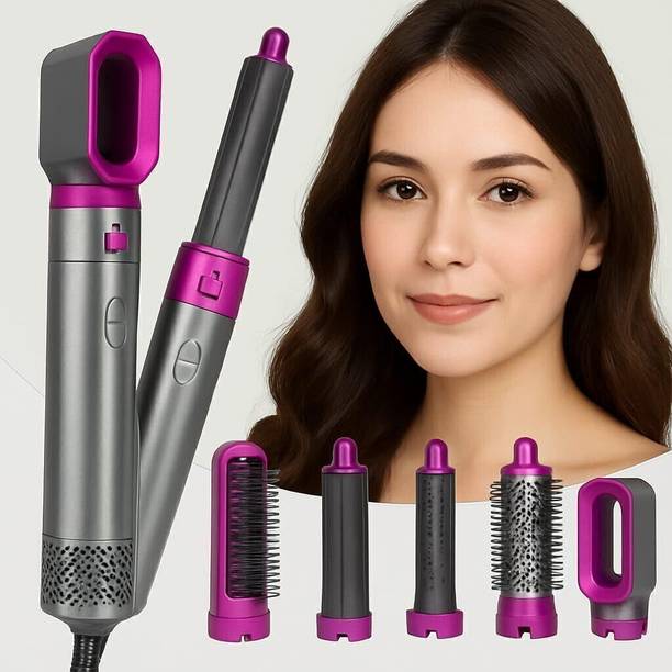 BazaarNest 5 in 1 Hair Styler, Blow Dryer Brush, Hair Wrap Hair Styler,Auto Wrap Curler Electric Hair Styler