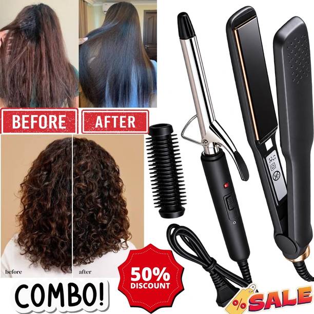 ZnoTech Electric Hair Straightener & Curler 2-in-1, Z35 Electric Hair Styler