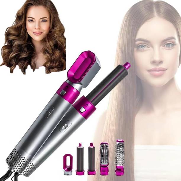 BazaarNest New Curling Iron Hot Air Brush, 5 in 1 Hair Dryer hot air Brush Styler Electric Hair Styler
