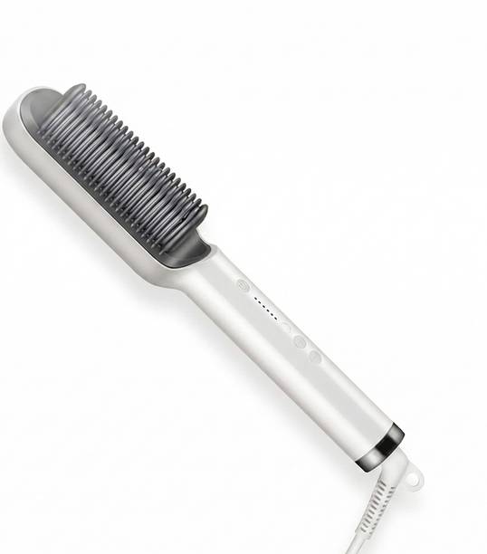 Vibrona Portable Hot Comb Hair Straightening Brush for Frizz Free Smooth Hair Styling Electric Hair Styler