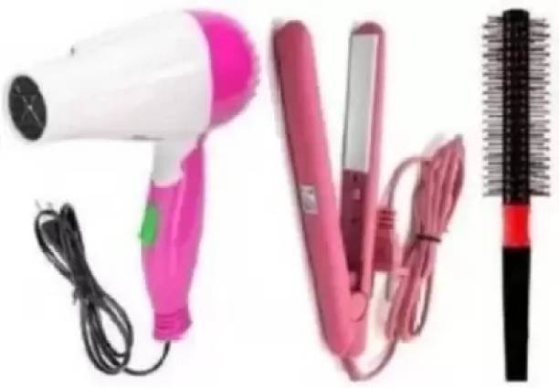 SUNPUFF Nv-1290 Hair dryer,Hair Statner and Round comb ...
