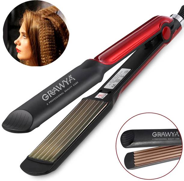 Grawya Hair Crimper With 4 X Protection Coating Electric Hair Crimp & Style Machine Electric Hair Styler