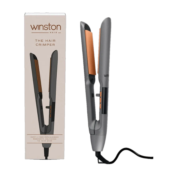Winston Hair Crimper with Adjustable Temperature, Ceramic Coating, and Fast Heating Electric Hair Styler